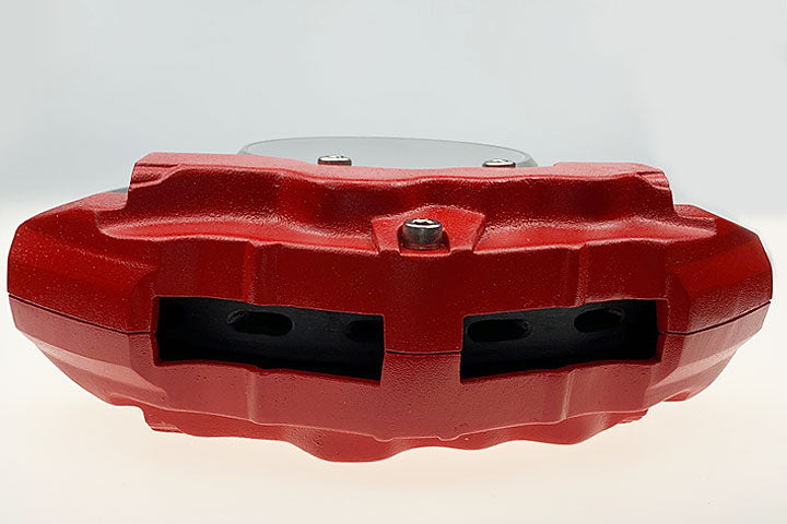 40543 CERAMIC BRAKE DISC CLOCK (RED CALIPER / SILVER CENTRE ) (DIAMETER :320 MM)