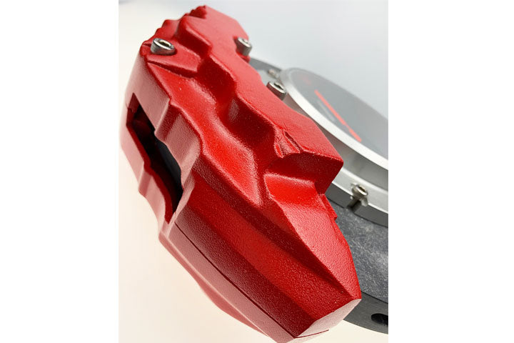 40543 CERAMIC BRAKE DISC CLOCK (RED CALIPER / SILVER CENTRE ) (DIAMETER :320 MM)