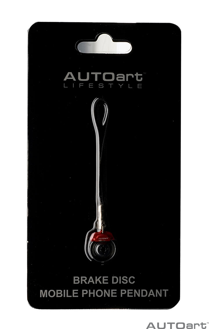 41571 BRAKE DISC MOBILE PHONE PENDANT (RED CALIPER)