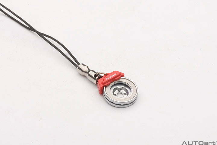 41571 BRAKE DISC MOBILE PHONE PENDANT (RED CALIPER)