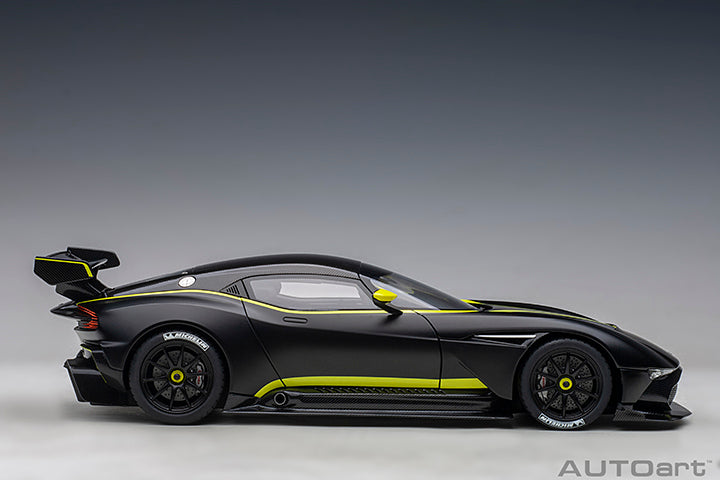 70262 ASTON MARTIN VULCAN (MATT BLACK W/ LIME GREEN STRIPES)