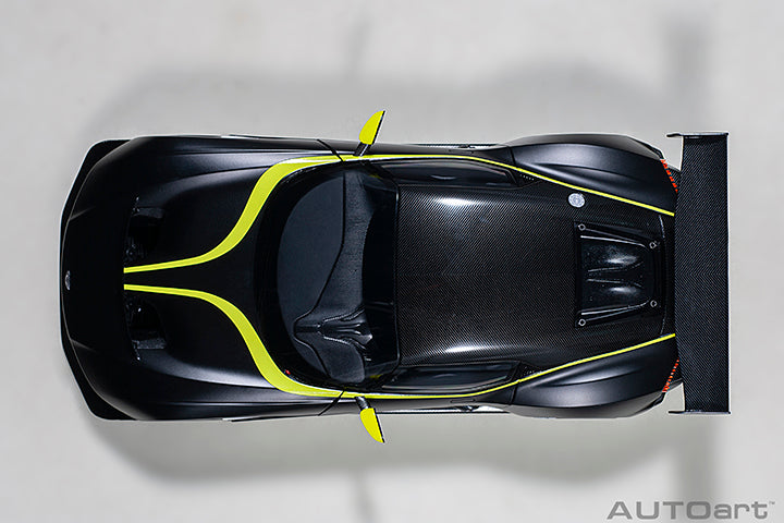70262 ASTON MARTIN VULCAN (MATT BLACK W/ LIME GREEN STRIPES)