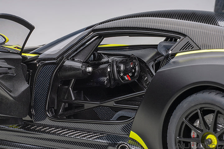 70262 ASTON MARTIN VULCAN (MATT BLACK W/ LIME GREEN STRIPES)