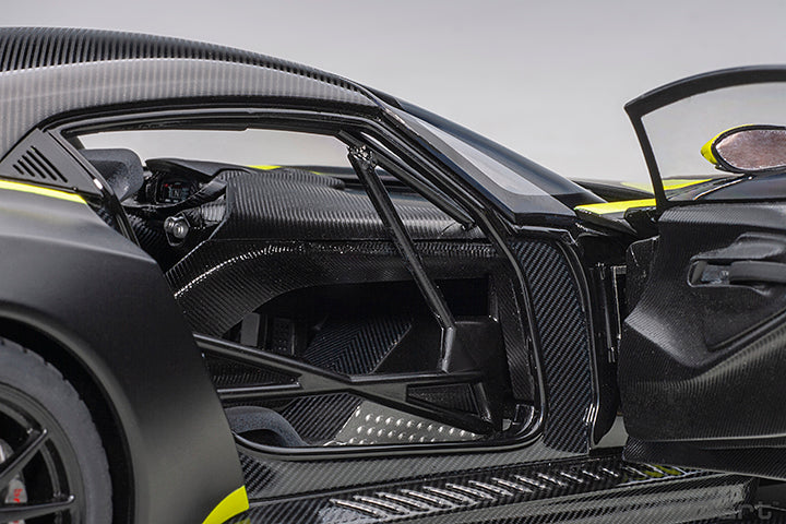 70262 ASTON MARTIN VULCAN (MATT BLACK W/ LIME GREEN STRIPES)