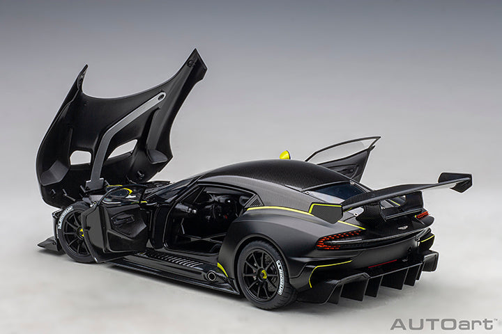 70262 ASTON MARTIN VULCAN (MATT BLACK W/ LIME GREEN STRIPES)
