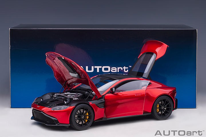 70277 ASTON MARTIN VANTAGE 2019 (HYPER RED/CARBON BLACK ROOF)
