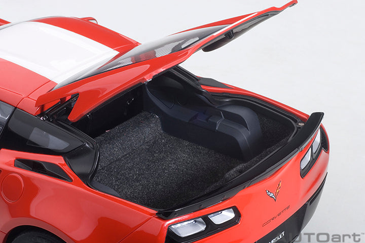 71274 CHEVROLET CORVETTE GRAND SPORT (RED/WHITE STRIPES/BLACK FENDER HASH MARKS)