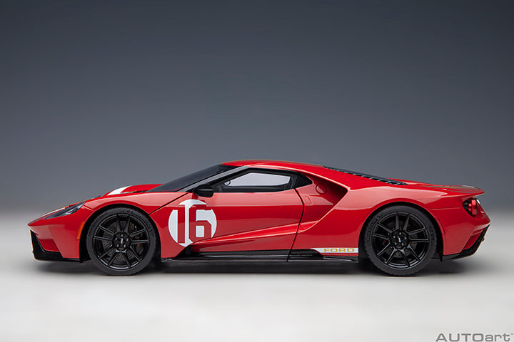 72927 FORD GT HERITAGE EDITION ALAN MANN (RED W/ GOLD STRIPES)