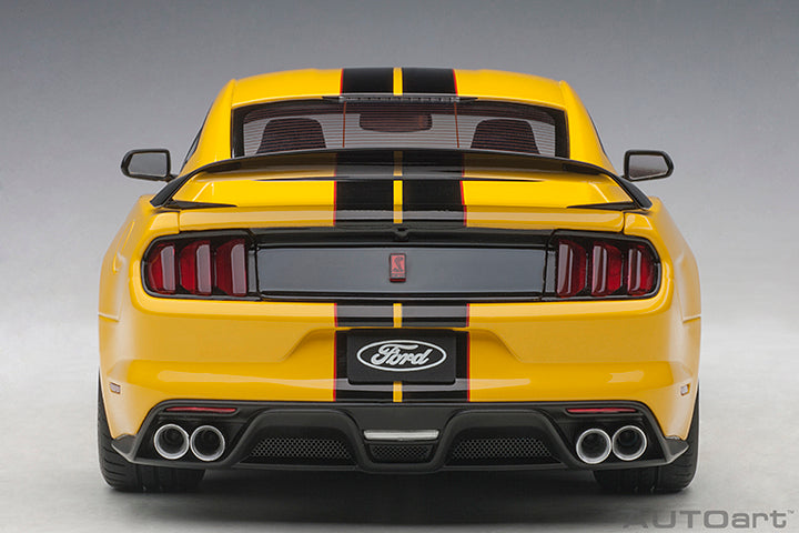 72932 FORD SHELBY GT-350R (TRIPLE YELLOW W/ BLACK STRIPES)