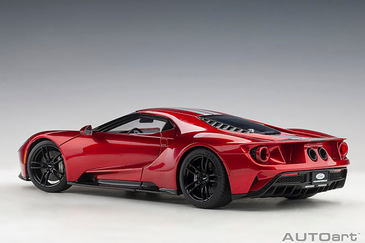 72943 FORD GT 2017 (LIQUID RED/SILVER STRIPES)