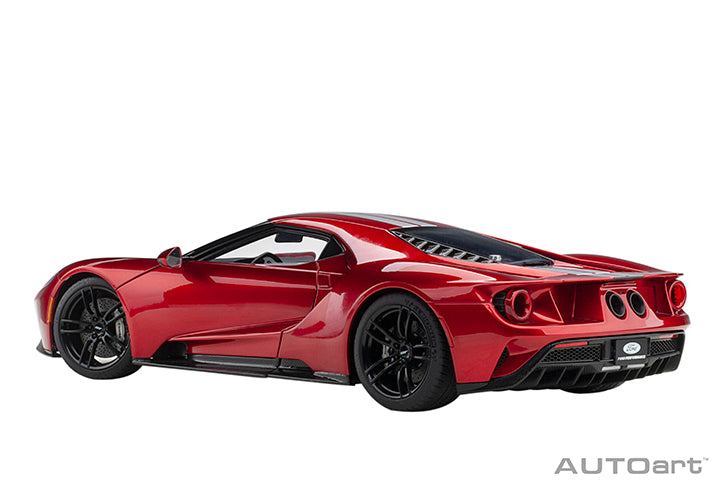 72943 FORD GT 2017 (LIQUID RED/SILVER STRIPES)