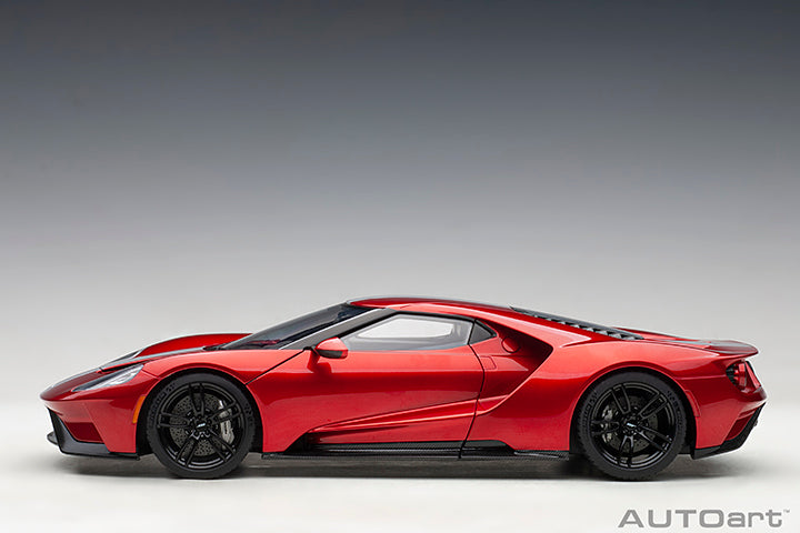 72943 FORD GT 2017 (LIQUID RED/SILVER STRIPES)