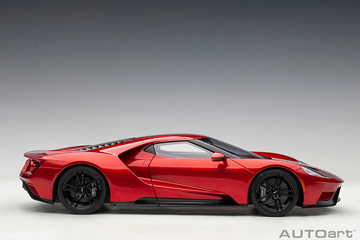 72943 FORD GT 2017 (LIQUID RED/SILVER STRIPES)