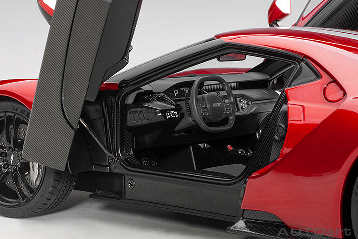 72943 FORD GT 2017 (LIQUID RED/SILVER STRIPES)
