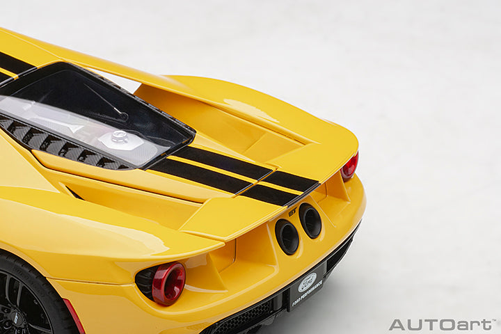 72944 FORD GT 2017 (TRIPLE YELLOW/BLACK STRIPES)