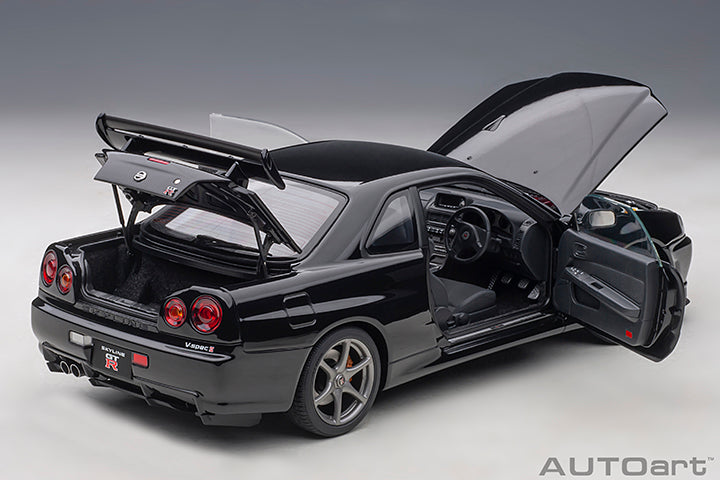 77407 NISSAN SKYLINE GT-R (R34) V-SPEC II (BLACK PEARL)