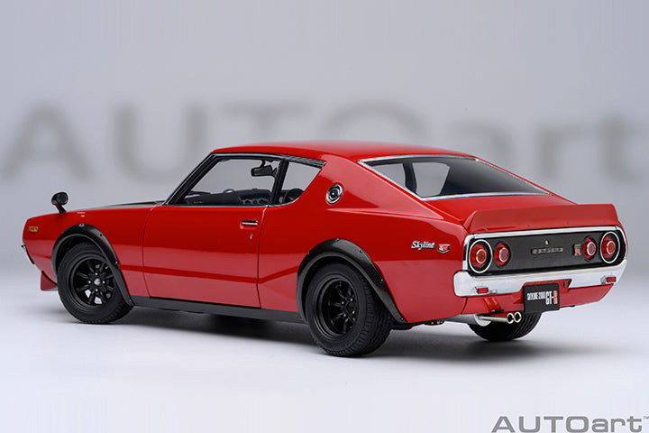 77479 "Online Exclusive" NISSAN SKYLINE 2000 GT-R (KPGC110) TUNED VERSION "CARBON BLACK BONNET" (RED)