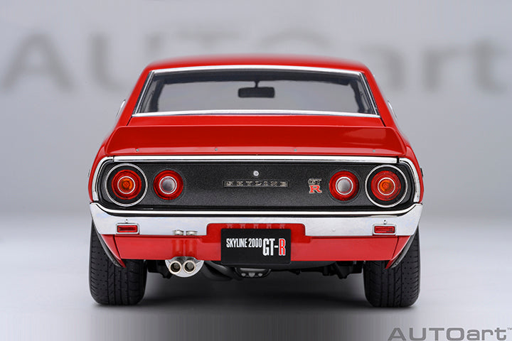 77479 "Online Exclusive" NISSAN SKYLINE 2000 GT-R (KPGC110) TUNED VERSION "CARBON BLACK BONNET" (RED)
