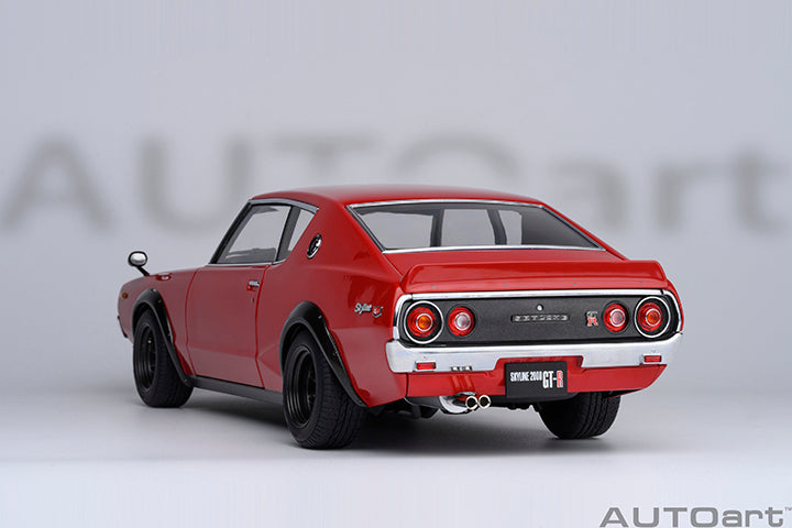 77479 "Online Exclusive" NISSAN SKYLINE 2000 GT-R (KPGC110) TUNED VERSION "CARBON BLACK BONNET" (RED)
