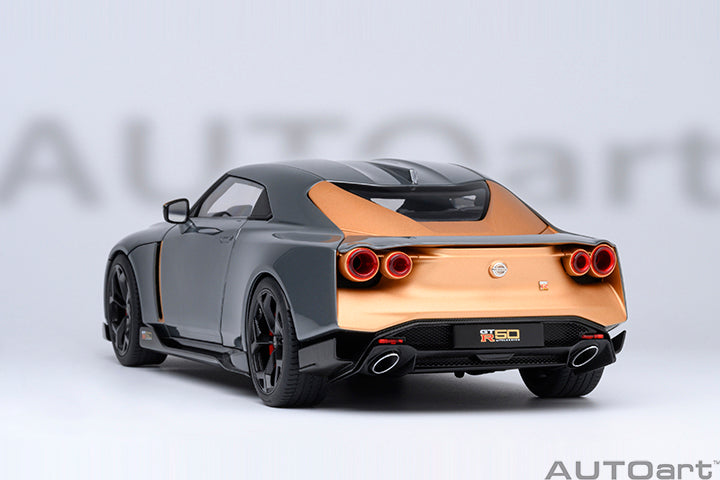 77510 NISSAN GT-R50 BY ITALDESIGN (GREY / GOLD)