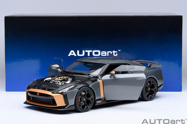 77510 NISSAN GT-R50 BY ITALDESIGN (GREY / GOLD)