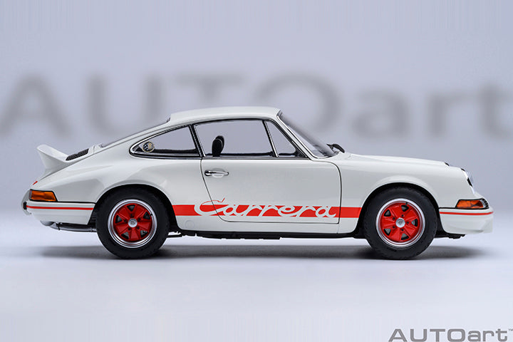 78030 PORSCHE 911 CARRERA 2.7 RS (GRAND PRIX WHITE/RED STRIPES)