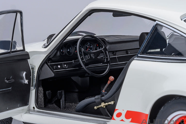 78030 PORSCHE 911 CARRERA 2.7 RS (GRAND PRIX WHITE/RED STRIPES)
