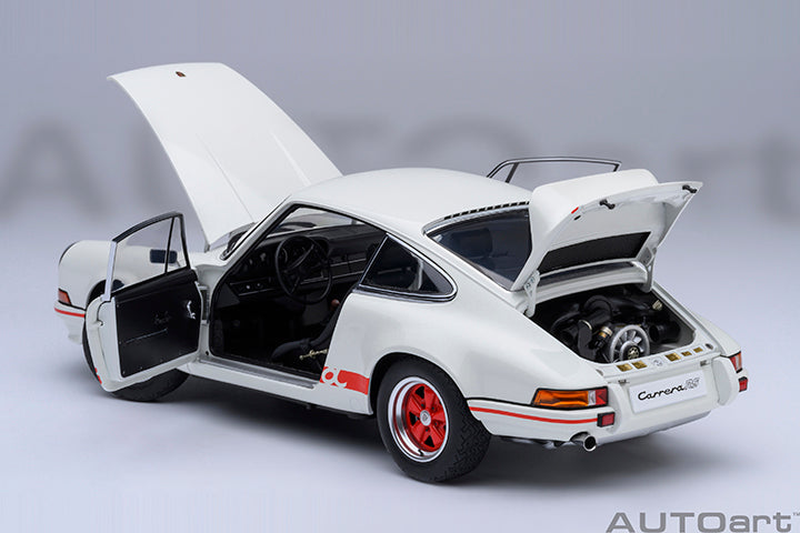 78030 PORSCHE 911 CARRERA 2.7 RS (GRAND PRIX WHITE/RED STRIPES)