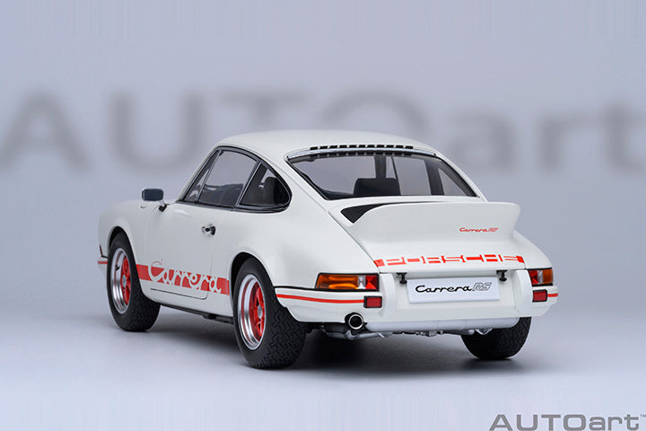 78030 PORSCHE 911 CARRERA 2.7 RS (GRAND PRIX WHITE/RED STRIPES)