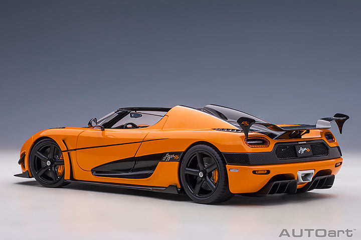 79023 KOENIGSEGG AGERA RS (CONE ORANGE/CARBON BLACK/BLACK ACCENTS)