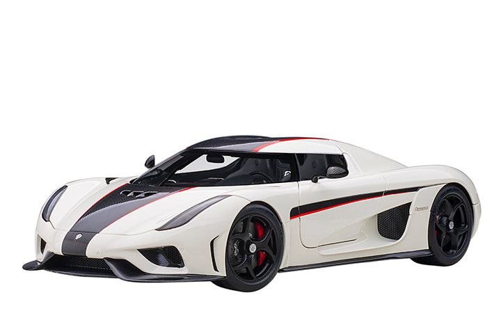 79027 KOENIGSEGG REGERA (WHITE/BLACK CARBON/RED ACCENTS)