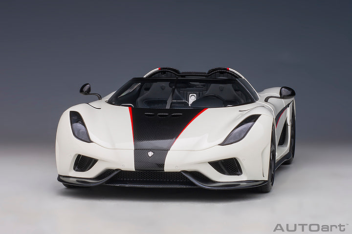 79027 KOENIGSEGG REGERA (WHITE/BLACK CARBON/RED ACCENTS)
