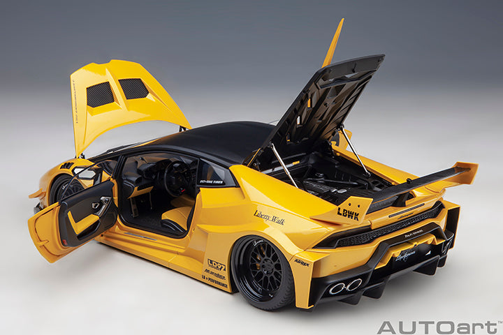 79127 LIBERTY WALK LB SILHOUETTE WORKS HURACAN GT (METALLIC YELLOW)