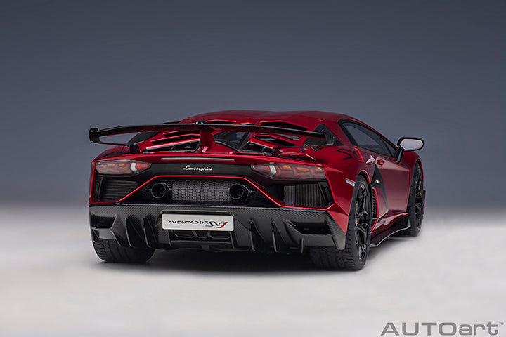 79177 LAMBORGHINI AVENTADOR SVJ (ROSSO EFESTO/METALLIC RED)