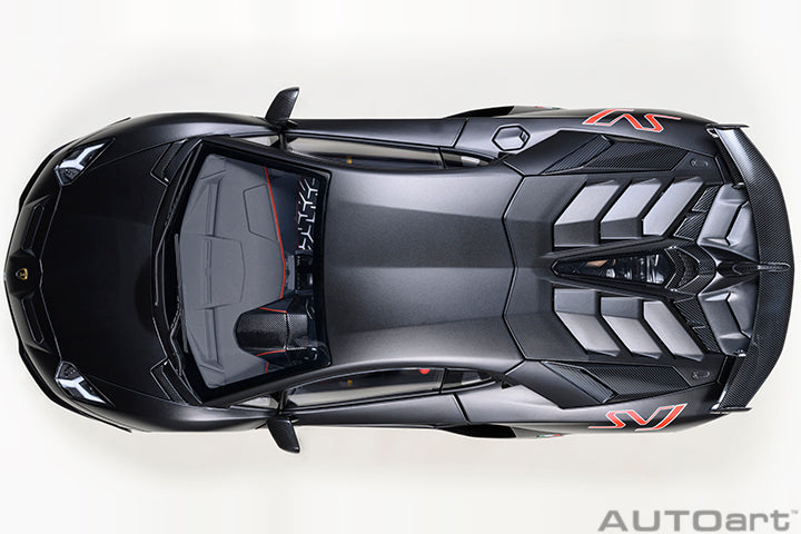 79219 LAMBORGHINI AVENTADOR SVJ (NERO NEMESIS/MATT BLACK)