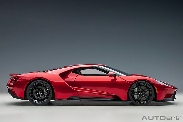 12106 FORD GT 2017 (LIQUID RED/SILVER STRIPES)