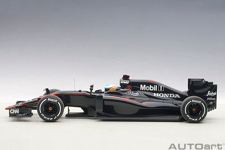 18121 McLAREN MP4-30 F1 2015 (BARCELONA/SPAIN) F.ALONSO #14 (WITH DRIVER FIGURINE FITTED IN COCKPIT)