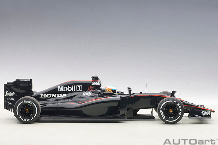 18121 McLAREN MP4-30 F1 2015 (BARCELONA/SPAIN) F.ALONSO #14 (WITH DRIVER FIGURINE FITTED IN COCKPIT)