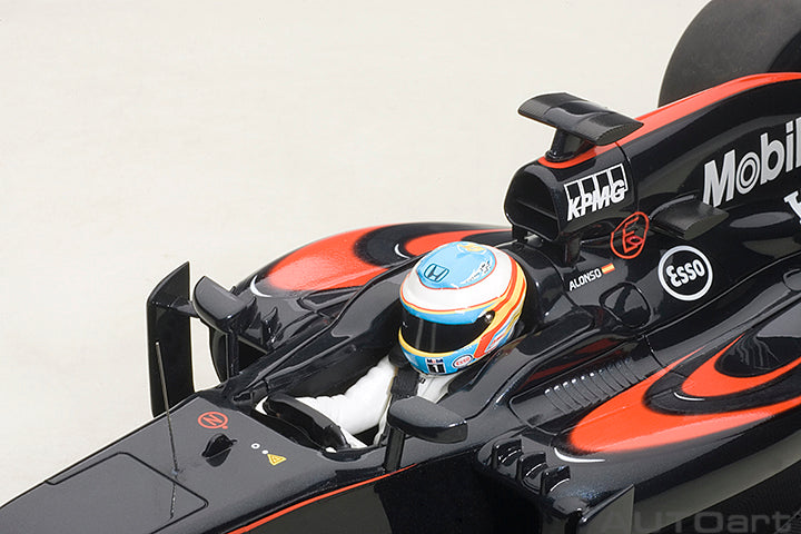 18121 McLAREN MP4-30 F1 2015 (BARCELONA/SPAIN) F.ALONSO #14 (WITH DRIVER FIGURINE FITTED IN COCKPIT)