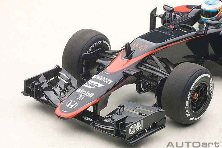 18121 McLAREN MP4-30 F1 2015 (BARCELONA/SPAIN) F.ALONSO #14 (WITH DRIVER FIGURINE FITTED IN COCKPIT)