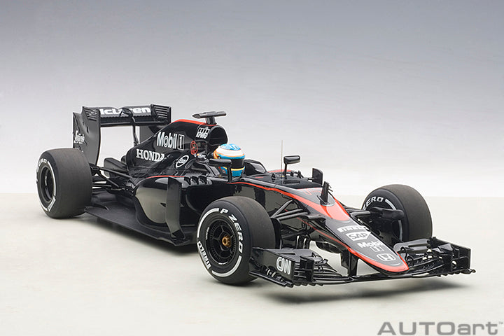 18121 McLAREN MP4-30 F1 2015 (BARCELONA/SPAIN) F.ALONSO #14 (WITH DRIVER FIGURINE FITTED IN COCKPIT)