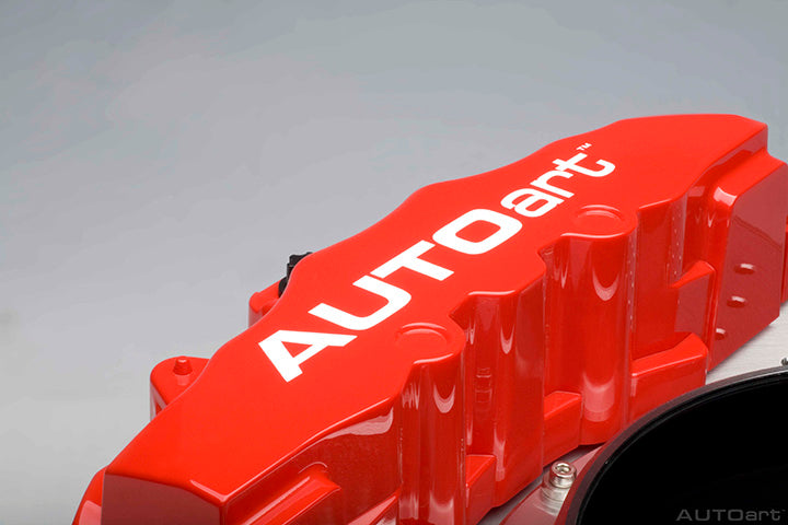 41001 RACING BRAKE DISC CLOCK (8-POT CALIPER/DIAMETER OF ROTOR : 380 mm) (RED CALIPER/BLUE ANODIZED CENTRE/AUTOart logo)