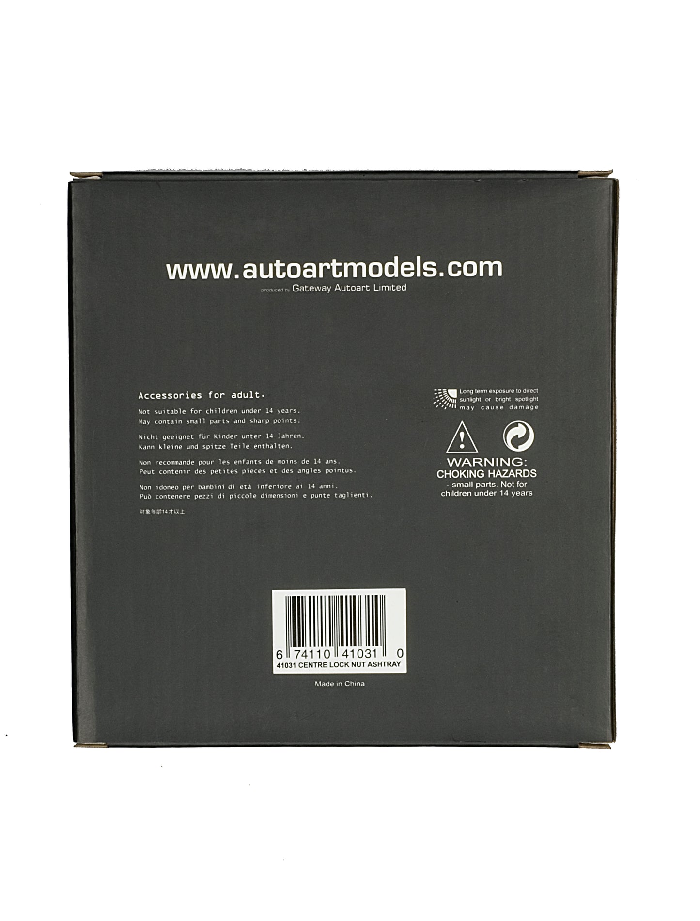 41031 CENTRE LOCK NUT ASHTRAY