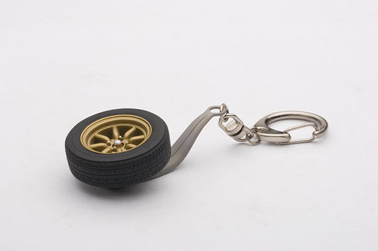41569 1/18 8-SPOKES WHEEL KEYCHAIN (RED)