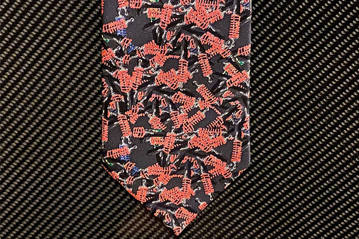 45581 SILK TIE (SUSPENSION PATTERN)