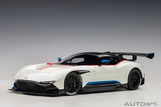 70261 ASTON MARTIN VULCAN (STRATUS WHITE W/ BLUE &amp; RED STRIPES)