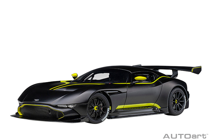 70262 ASTON MARTIN VULCAN (MATT BLACK W/ LIME GREEN STRIPES)