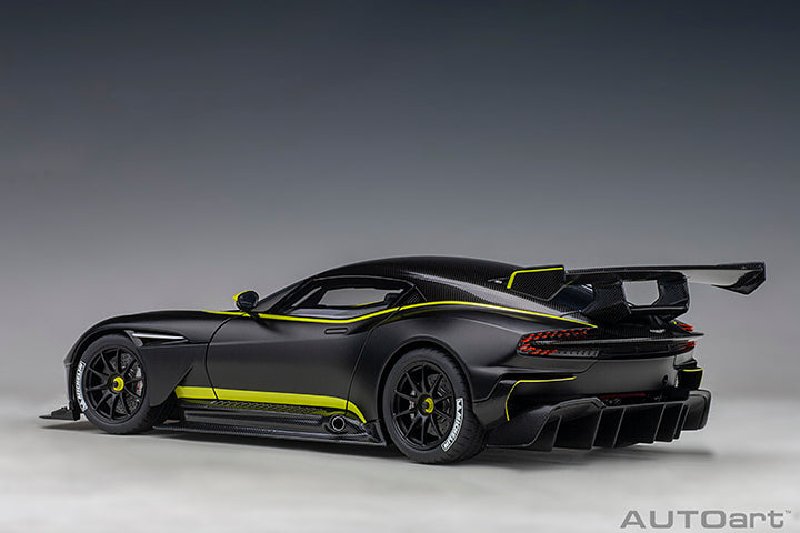 70262 ASTON MARTIN VULCAN (MATT BLACK W/ LIME GREEN STRIPES)