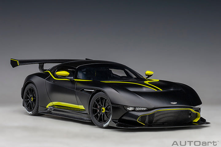 70262 ASTON MARTIN VULCAN (MATT BLACK W/ LIME GREEN STRIPES)