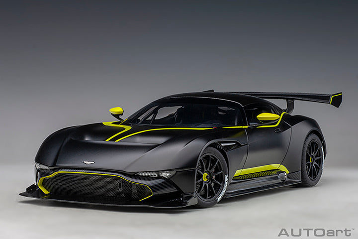 70262 ASTON MARTIN VULCAN (MATT BLACK W/ LIME GREEN STRIPES)
